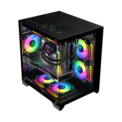 Armaggeddon Aquaron Wibo Micro ATX Gaming Case Black - additional view