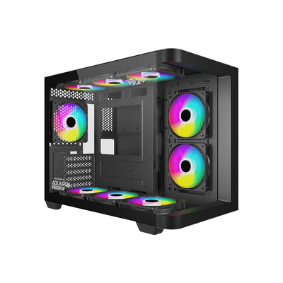 Armaggeddon Aquaron X Curve 285 Microatx Gaming Case Black - additional view