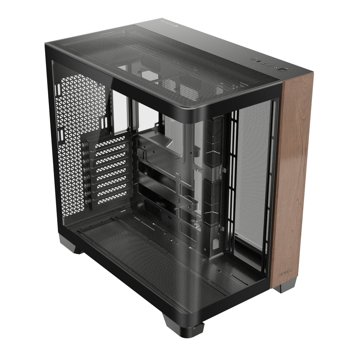Antec C8 Curved Wood E-ATX | ATX | Micro-ATX | ITX Dual Chamber Gaming Chassis - Black