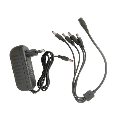 12V CCTV camera power supply with 4-way splitter cable
