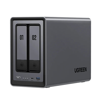 UGreen NASync DXP2800 2 Bay NAS with Seagate Ironwolf NAS 16TB SATA Hard Drive V2 Bundle (2x 8TB)