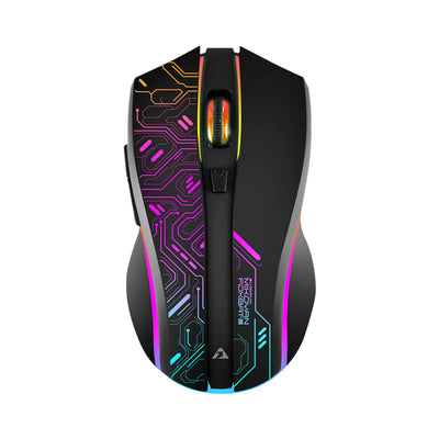 Armaggeddon Mikoyan Foxbat-III Cyberpunk Wireless Gaming Mouse - Black