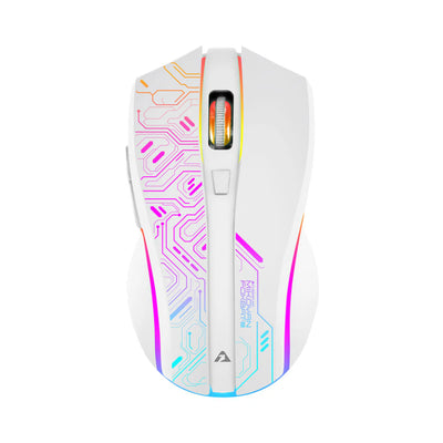 Armaggeddon Mikoyan Foxbat-III Cyberpunk Wireless Gaming Mouse - White
