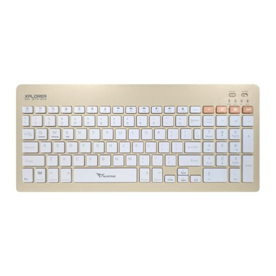 Alcatroz Xplorer Go! BTR-200 Bluetooth and Wireless Keyboard - Sand
