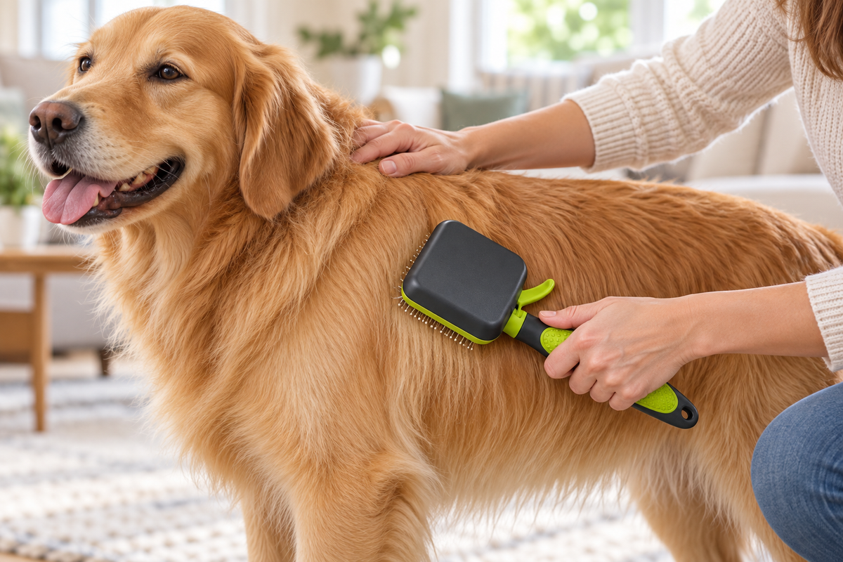 De-Shedding Comb – Green