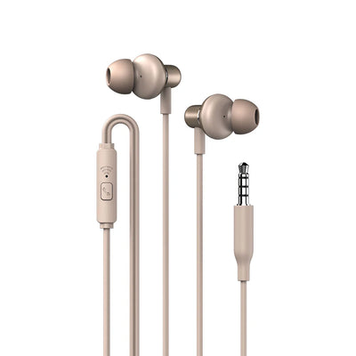 SonicGear Hyperbass Buds 1 XXL Driver Wired Earphones - Champagne
