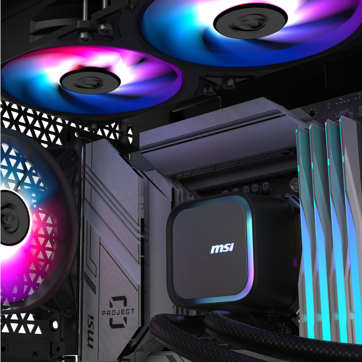 MSI MAG Coreliquid A13 240 AIO Liquid CPU Cooler - Black