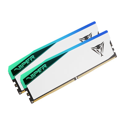 Patriot Viper Elite 5 RGB 32GB 6000MHz DDR5 Desktop Gaming Memory Kit - White
