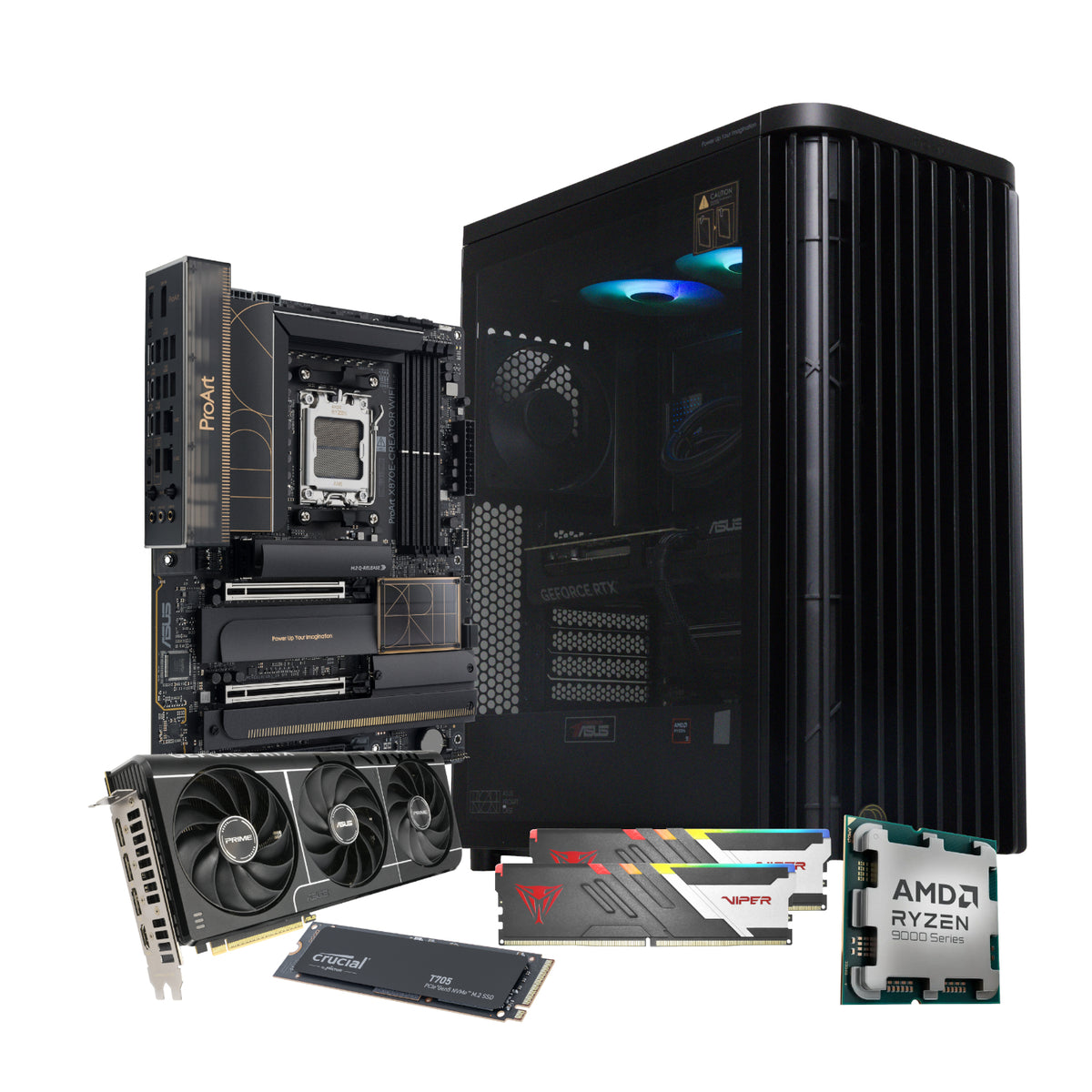 PCBuilder Ryzen 9 9950X REMBRANDT Windows 11 Creator PC