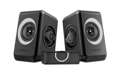 SonicGear Quatro 2 2.0 Speaker System - Grey