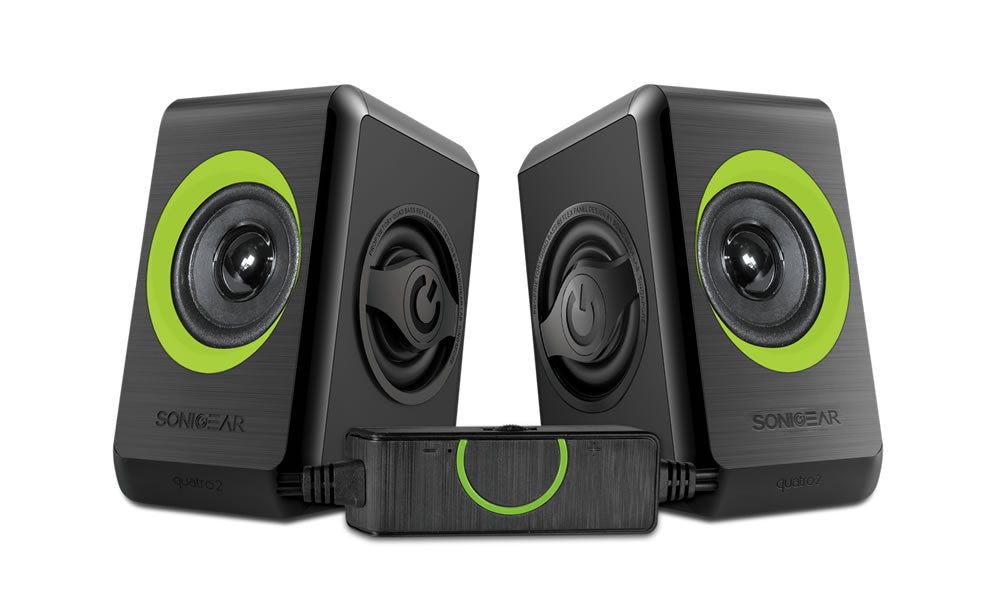 Sonicgear Quatro 2 2 0 Speaker System Lime Green - additional view