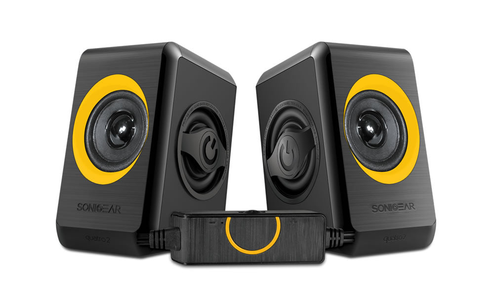 Sonicgear Quatro 2 2 0 Speaker System Orange - additional view