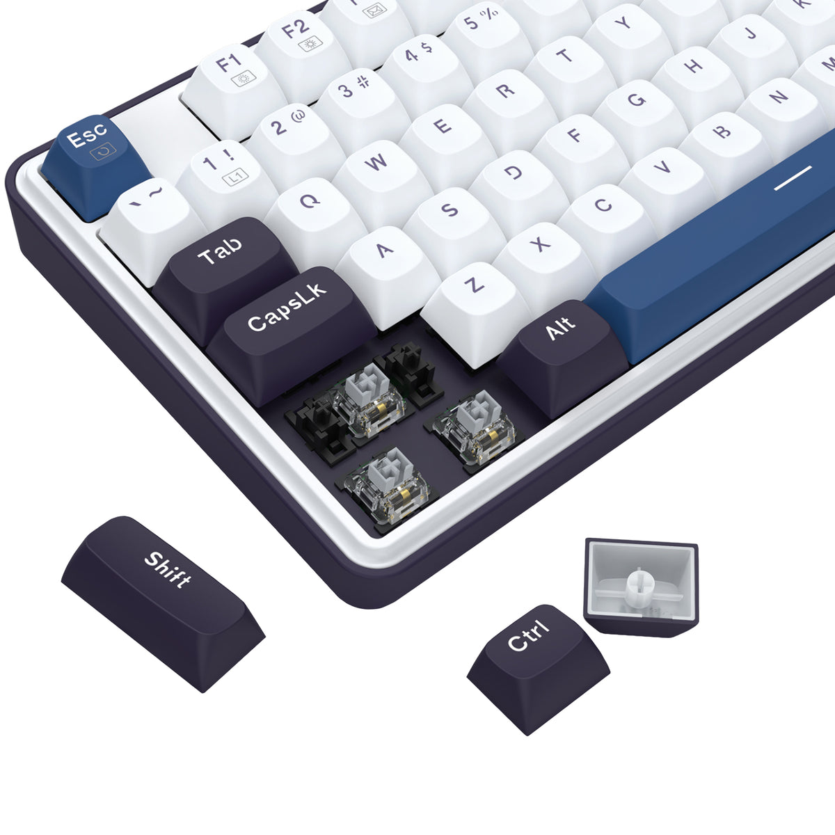 Redragon K689 WYVERN RGB Wired Mechanical Keyboard - White/Black