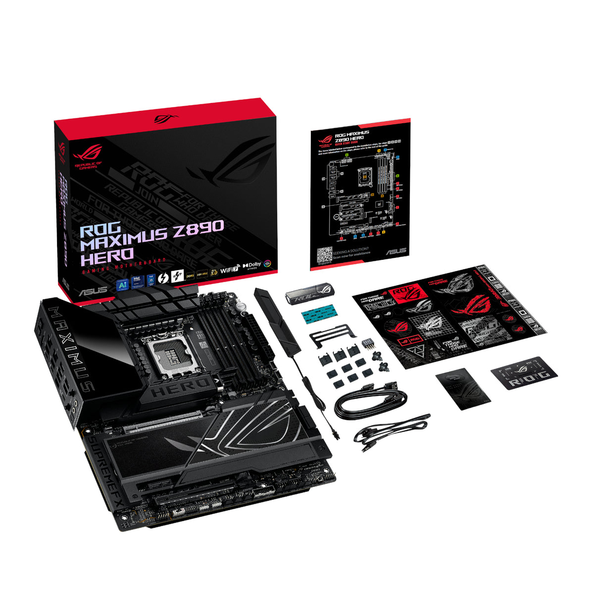 Asus ROG Maximus Z890 Hero Intel LGA1851 ATX Gaming Motherboard