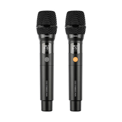 SonicGear WM 3300 UL Dual Professional UHF Wireless Microphone - Obsidian