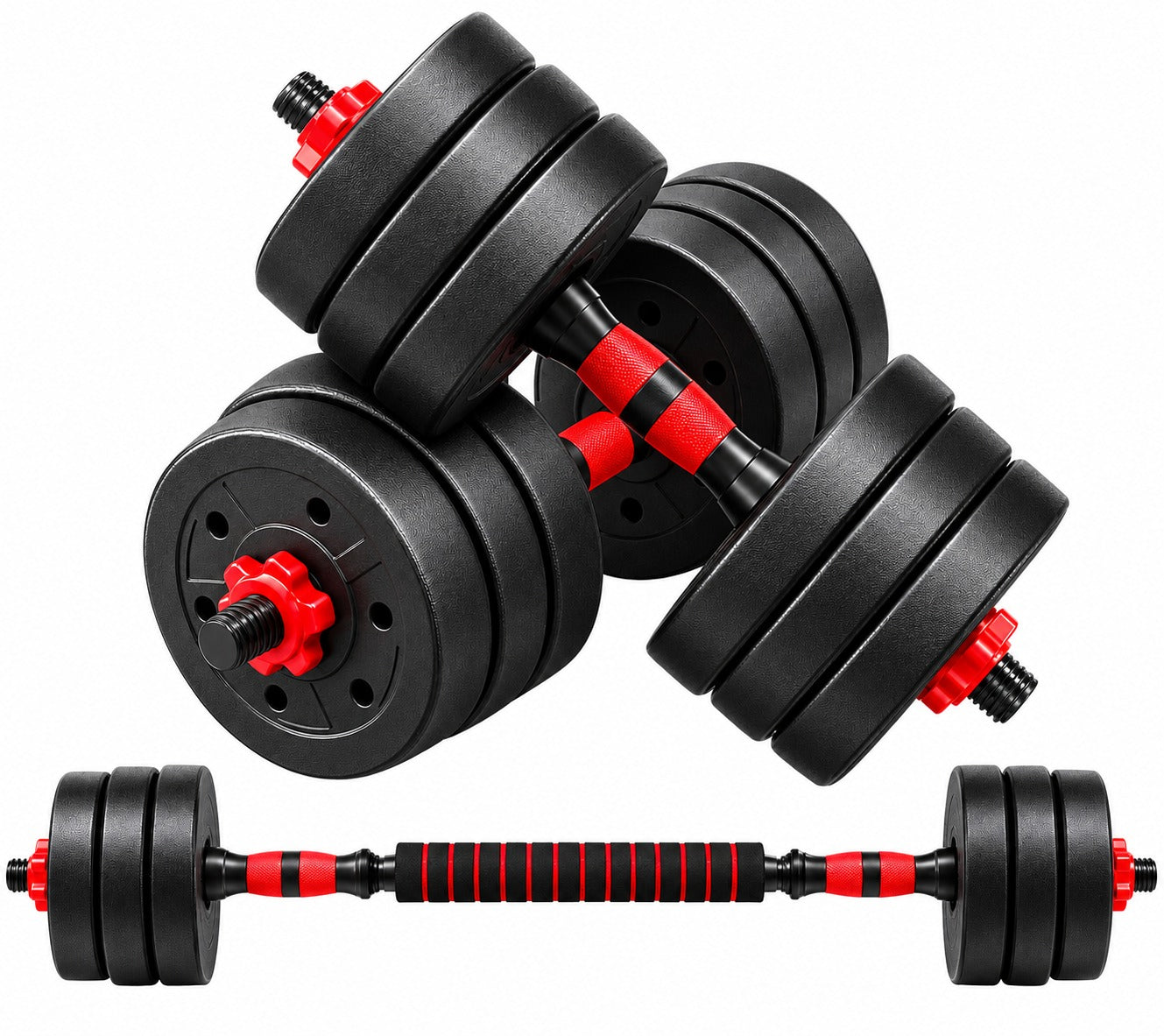 Adjustable Plastic Cement Dumbbell (40KG)