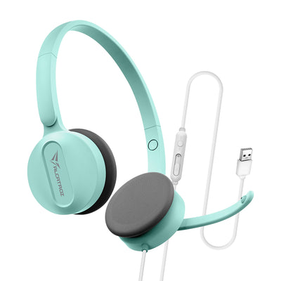 Alcatroz XP 3U USB Headset with Mic - Mint