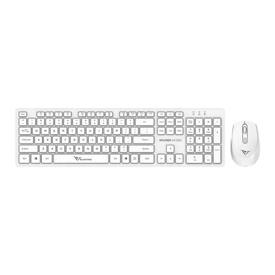 Alcatroz Xplorer Air 3300 Wireless Keyboard and Mouse - White
