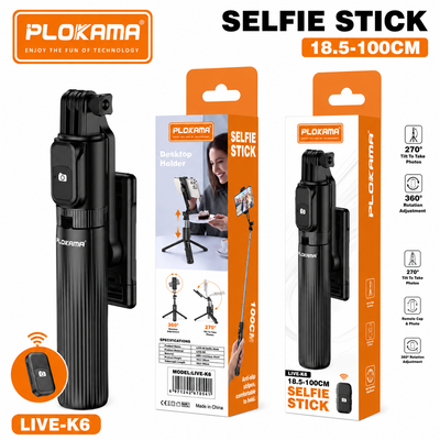 Plokama LIVE-K6 100cm Selfie Stick