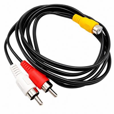 1.5M RCA Female-2 RCA Male Cable