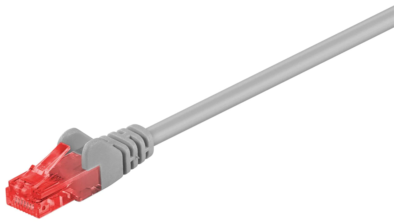 Goobay CAT 6 U/UTP 10m Patch Cable - Grey