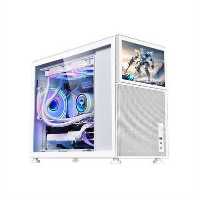 Armaggeddon Tessaraxx Core Vision Micro-ATX Gaming Case - White