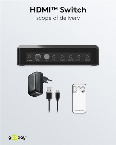 Goobay HDMI Switch 4 To 1 4K 60 Hz - additional view