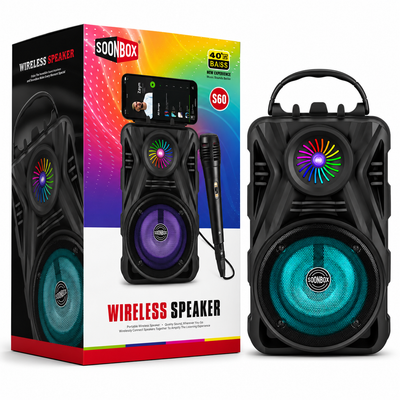 S60 Bluetooth 4" Speaker W/Microphone