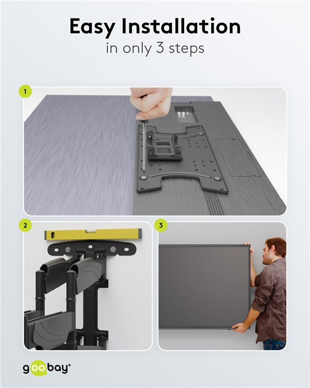 Goobay TV Wall Mount OLED Fullmotion L For Tvs From 37 To 70 - additional view
