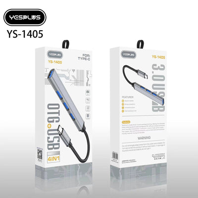 YESPLUS YS-1405 Type-C to 4-port USB hub