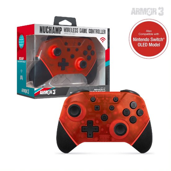 Armor3 NuChamp Wireless Switch Controller - Ruby Red