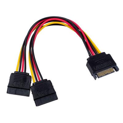 SATA Power Male - 2 SATA Female Adapter