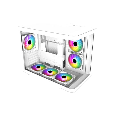 Armaggeddon Aquaron X Curve 285 Microatx Gaming Case White - additional view