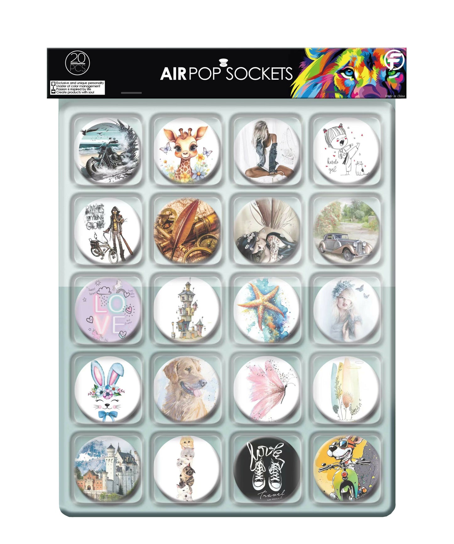 Set H Air Pop Sockets 20pcs