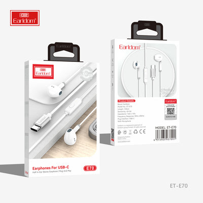 Earldom E70 Type-C Earphones