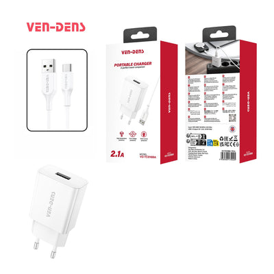 VEN-DENS VD-TC016BA 2.1A Charger - Type-C