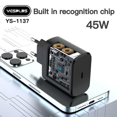 YESPLUS YS-1137 PD 45W Charger