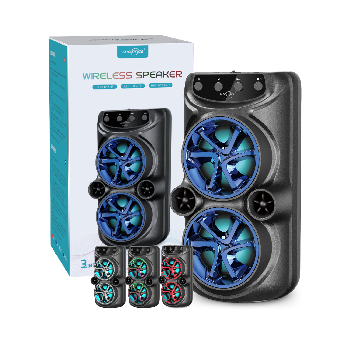 KTX-1586A Bluetooth 3" Speaker