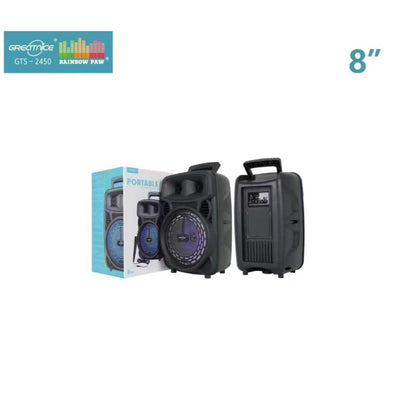 GTS-2450 Bluetooth 8" Speaker W/Mic