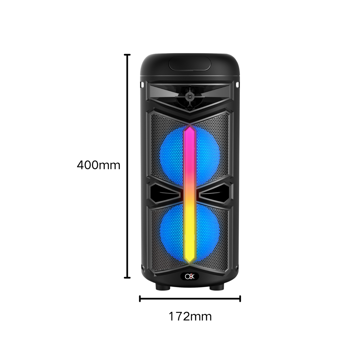 BT-2442 Bluetooth 4"x2 Speaker W/Microphone