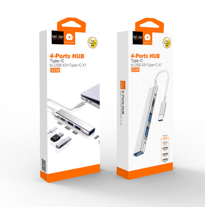 WUW-X236 Type-C-Type-C +USB*3 HUB