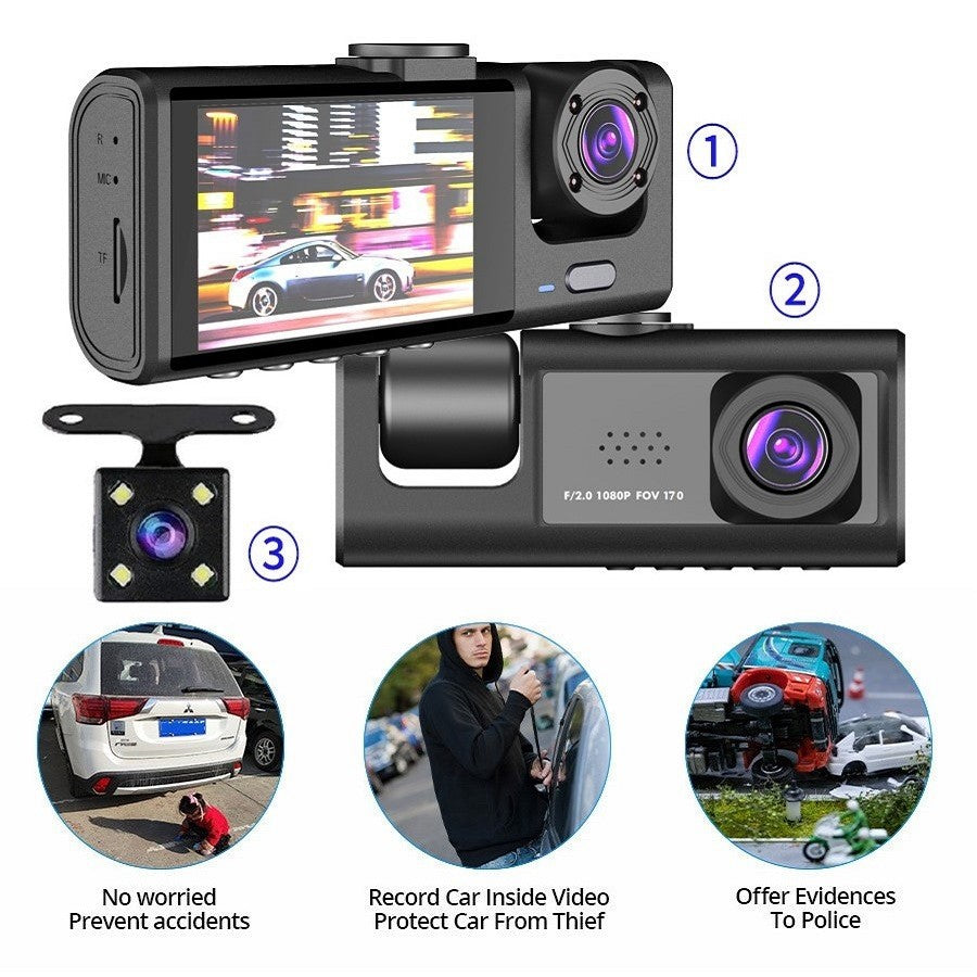 C309 Triple Lens Dash Camera