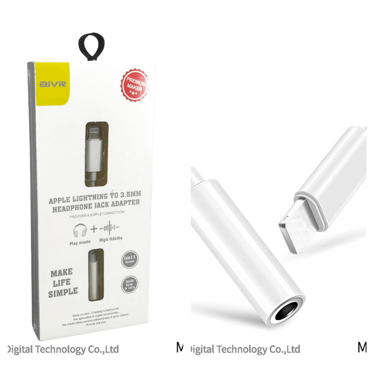 Aivr H108 iPhone - 3.5mm Cable