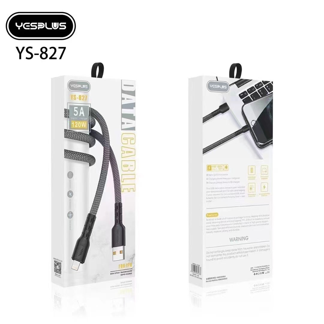 YESPLUS YS-827 120W iPhone Cable – Tech4u