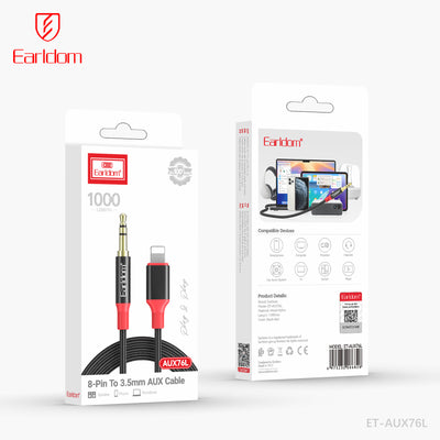 Earldom ET-AUX76L AUX to iPhone Cable