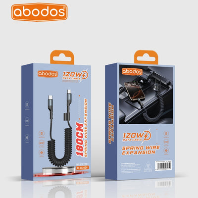 Abodos AS-DS3028 120W Type-C ~ Type-C Spring Cable