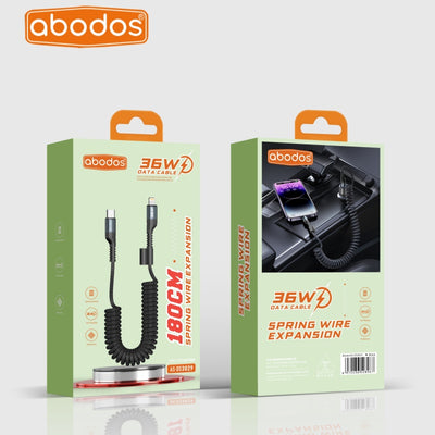 Abodos AS-DS3029 36W Type-C ~ iPhone Spring Cable