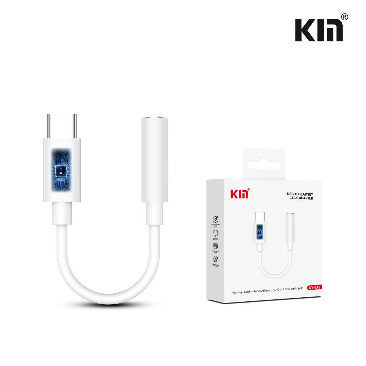 Kin KY-246 Type-C to 3.5mm Female DAC Adapter