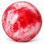 Cloud-Pattern Fitness Stability Exercise Ball - Red