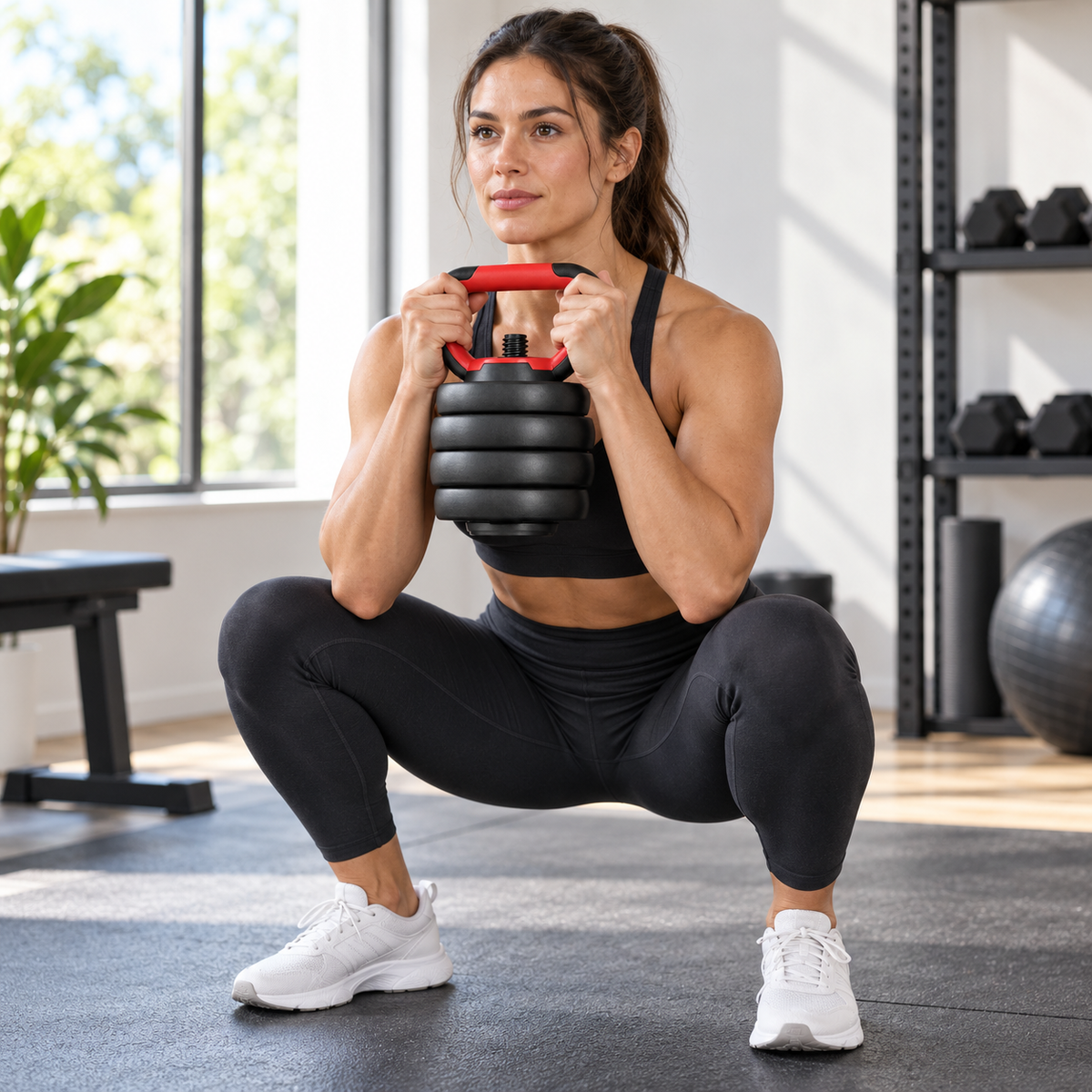 Adjustable Kettlebell – Removable Weight Plates (40KG)